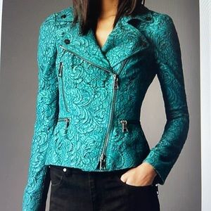 BURBERRY London lace biker/moto jacket.